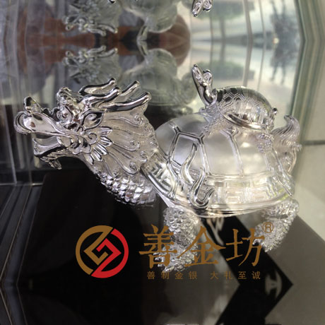 純銀立體擺件定制 3D硬銀 立體貴金屬定制