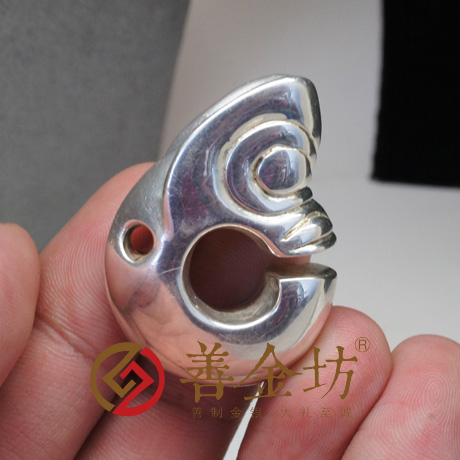 浙江純銀玉豬龍掛件 純銀立體擺件定制 3D硬銀 立體貴金屬定制  金銀立體擺件 定做銀幣