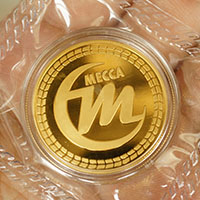 上海麥加20克純金紀(jì)念章_ 金幣制作 紀(jì)念幣制作 制作紀(jì)念幣 定做紀(jì)念幣 定做金幣 制作金幣 紀(jì)念幣定制 會(huì)議表彰 員工福利
