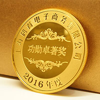 上海鶴首金銀紀念章_ 金銀章定制 定制紀念章 銀章制作 員工福利