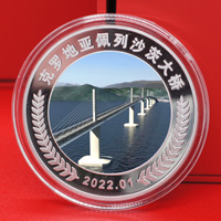 湖北大橋竣工定制紀(jì)念章 銀章定制 銀章制作 紀(jì)念章定做